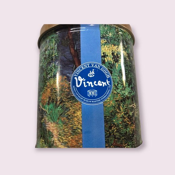 Vincent Van Gogh Print on Little Round Storage Tin; Collectible Container 4” - Picture 5 of 9